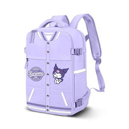 Karactermania Sac à dos cabine Hello Kitty et Kuromi Varsity Mercury 2.0 pour avion - 40x20x25 cm - Malva
