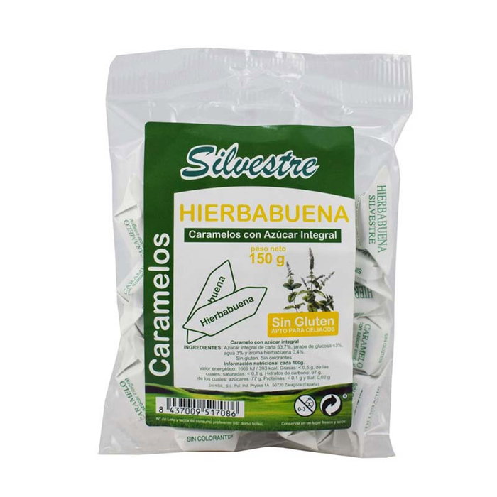 SILVESTRE Caramelo de Hierbabuena au sucre de canne 150 g