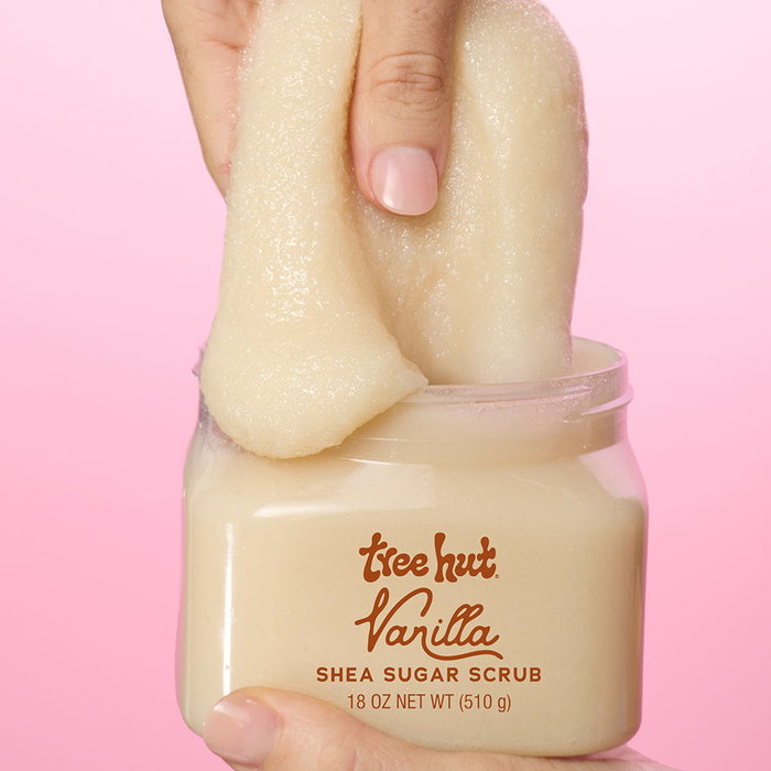 Tree Hut Gommage Corps au Sucre Vanillé - Exfoliant Nourrissant pour Peau Douce, Format 510 g, Vegan