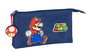 Safta Portatodo Triple Super Mario "Trick" 22x12x3cm - Coffret en plastique pour collection - Produit en espagnol