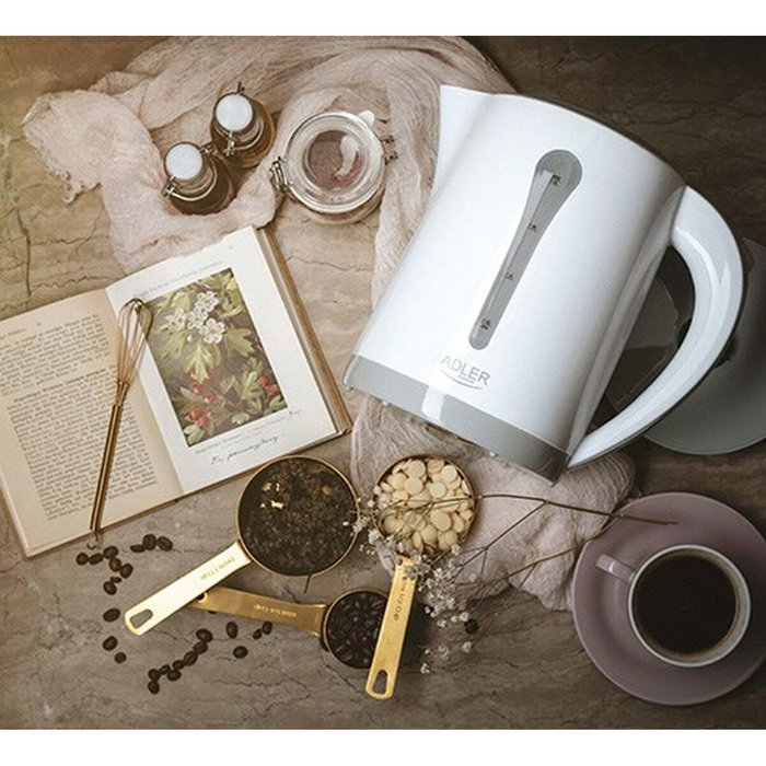Adler AD 1244 Bouilloire Blanc Plastique 2200 W 2,5 L Adler AD 1244 Bouilloire Blanc Plastique 2200 W 2,5 L