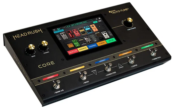 HEADRUSH Pedalera Core - Processeur d'effets guitare multi-effets avec Amp Cloner, écran tactile 7", Bluetooth et Wi-Fi, pour musiciens