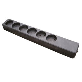 Garbot Plast Power Strip 6-way EDB Outlet Noir