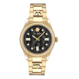 Philipp Plein PWCDA0624 - Montre dorée avec cadran noir