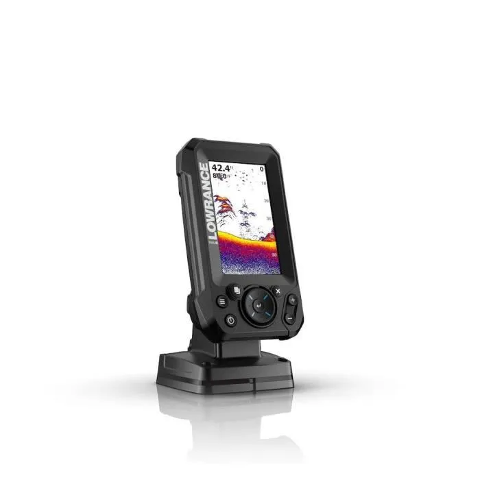 Lowrance Eagle 4X Sonde TA - Sondeur de pêche avec écran IPS 7 pouces, sonar 200 kHz grand angle et capteur de température