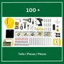 Klein Établi de Bricolage Bosch 8734 en Bois FSC avec Visseuse Électronique, Caisse à Outils et Set de Construction - Jouet pour Enfants Dès 3 Ans