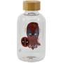 STOR - Bouteille en verre réutilisable Marvel Deadpool 620ml - Verre borosilicate sans BPA - Thème série et cinéma