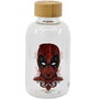 STOR - Bouteille en verre réutilisable Marvel Deadpool 620ml - Verre borosilicate sans BPA - Thème série et cinéma