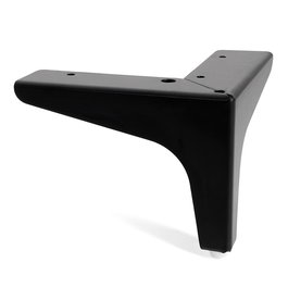 Q&Q Dayra - Pied métallique pour sofa ou meuble, 100 mm, noir mat, modèle H100