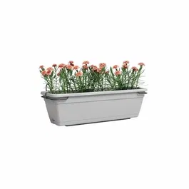 Artevasi Jardinière VENEZIA RE KIT - 50 cm - Gris clair - Dimensions L49 x P27.5 x H20 cm pour balcon et terrasse