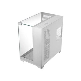 Mars Gaming MCVISION Boîtier PC ATX Semitorre Gaming Blanc Triple Vitre Trempée 270° USB-C 3.2