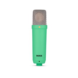RODE NT1 Signature Green Microphone Condensateur de Studio Cardioïde avec Support Antivibratoire, Filtre Anti-Pop et Câble XLR