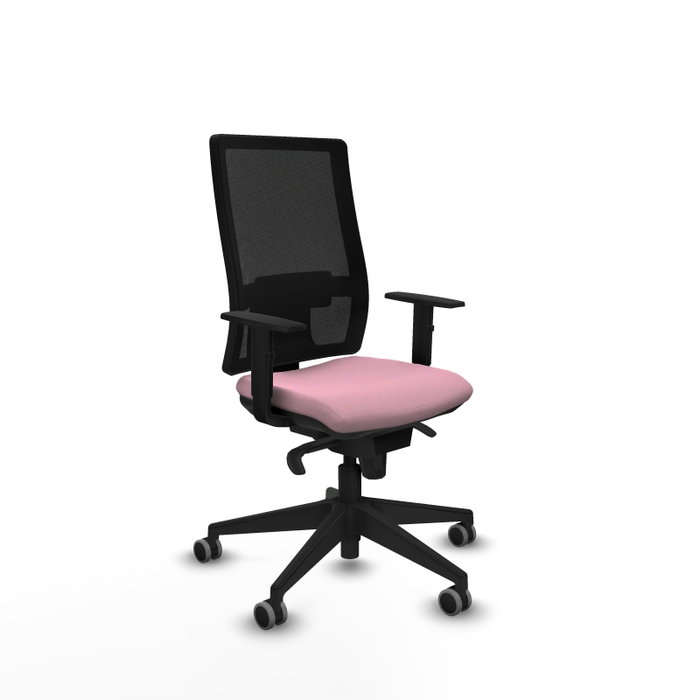 PIQUERAS Y CRESPO Chaise de bureau Horna rose avec mécanisme synchrone PIQUERAS Y CRESPO Chaise de bureau Horna rose avec mécanisme synchrone