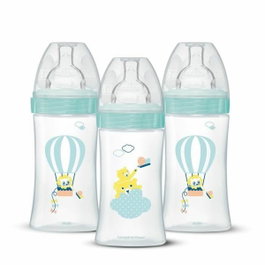 Dodie Lot de 3 Biberons 270 ml Vert Tétine Plate