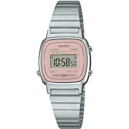 Casio LA670WEA Montre Mixte Rose Quartz Digitale Bracelet Acier