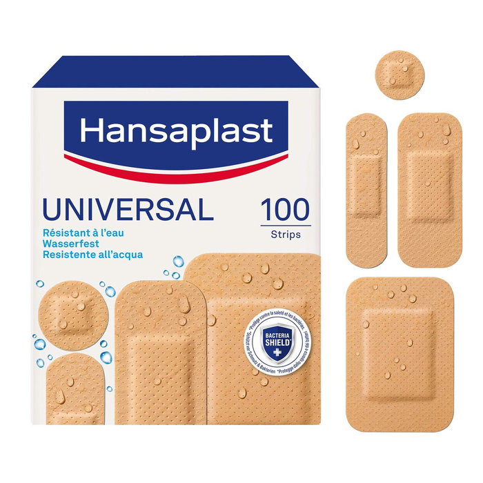 Hansaplast Pansements HP Universal 4 tailles 100 unités