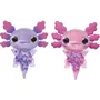 Goliath Animagic - Pack double Axolotl Aquarium à bulles - Jouet de bain interactif éclairé - Rose et Violet - Pour enfants dès 4 ans