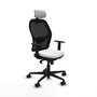 Chaise de Bureau avec Appui-tête Piqueras y Crespo 1D036N2 Blanc