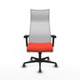 Piqueras y Crespo Chaise de Bureau Albacete Orange Foncé et Blanc