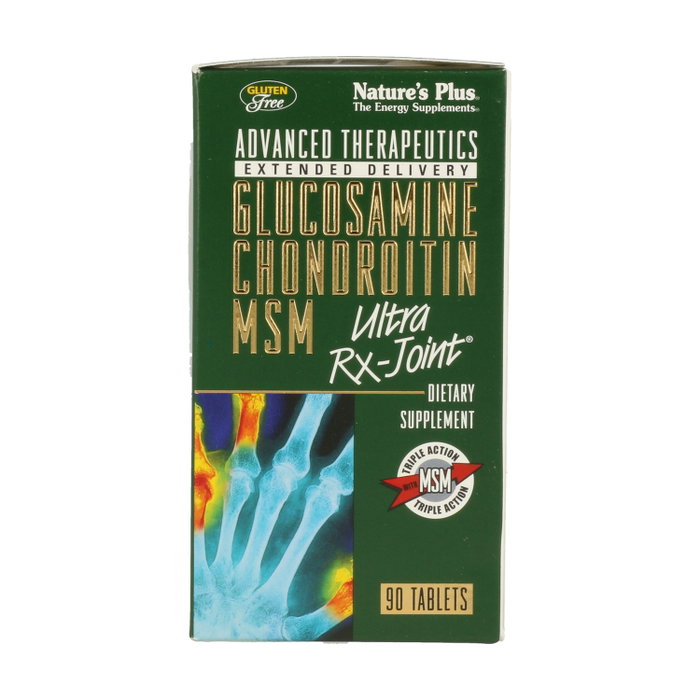 Natures Plus Glucosamine Chondroïtine MSM Ultra Rx-Joint 90 comprimés