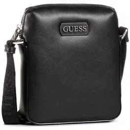 Guess Dan Sac bandoulière en cuir Mini Noir