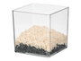 GIFTDECOR Vase APARENZA Carré en Acrylique 12x12cm Transparent