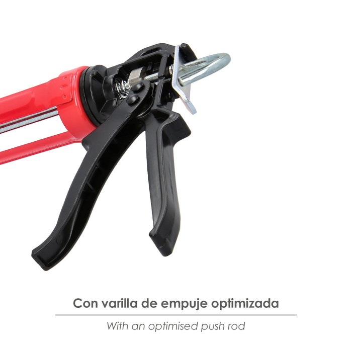WOLFPACK LINEA PROFESIONAL Pistolet silicone professionnel rouge/noir