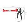 WOLFPACK LINEA PROFESIONAL Pistolet silicone professionnel rouge/noir