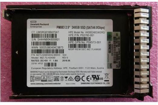 HP SSD 240 Go 2,5 pouces SATA 6 Gbps
