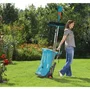 Gardena Chariot de jardin mobile avec armature métallique, hauteur de sac réglable, capacité 70 kg, couleur bleu
