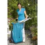 Gardena Chariot de jardin mobile avec armature métallique, hauteur de sac réglable, capacité 70 kg, couleur bleu
