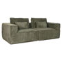 Home ESPRIT Canapé Vert Scandi 220 x 158 x 91 cm