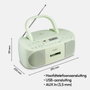 Medion Radio CD K7 - FM - 2x30W - Vert