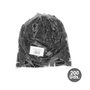 WOLFPACK LINEA PROFESIONAL Embouts intérieurs carrés noirs 25x25 mm, sac de 200 unités