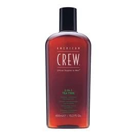 American Crew 3-In-1 Tea Tree Shampooing, après-shampooing & gel douche 450 ml