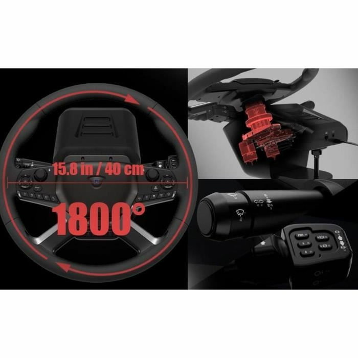 HORI Truck Control System - Pack Volant, Boîte de vitesses et Pédales pour PC HORI Truck Control System - Pack Volant, Boîte de vitesses et Pédales pour PC