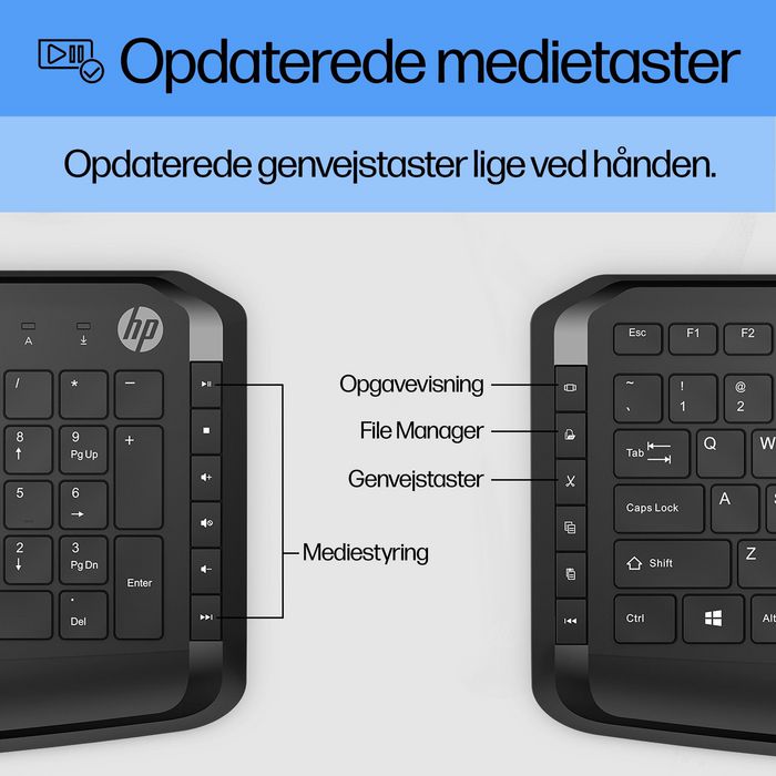 HP Pavillion Keyboard and Mouse 200 - Combo Clavier et Souris USB avec 12 Raccourcis Multimédia, DPI 1600