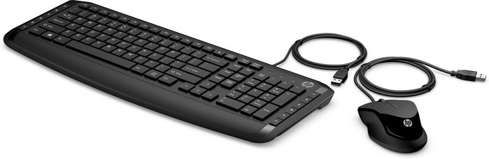 HP Pavillion Keyboard and Mouse 200 - Combo Clavier et Souris USB avec 12 Raccourcis Multimédia, DPI 1600