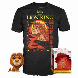 FUNKO Set figurine POP & Tee Disney Le Roi Lion Mufasa