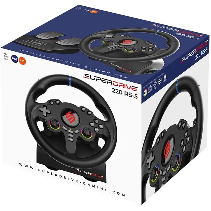 Subsonic Volant gaming SUBSONIC Double joysticks LED - PS5 PC