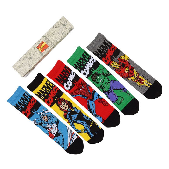Marvel pack 5 paires de chaussettes Avengers L-XL Marvel pack 5 paires de chaussettes Avengers L-XL