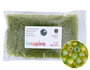 Innspiro Rocaille de verre ronde aurora boreale vert avocat 3,8 mm 500g