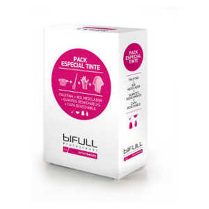 Bifull Pack spécial coloration - Inclut palette, bol mélangeur, gants et cape jetables Bifull Pack spécial coloration - Inclut palette, bol mélangeur, gants et cape jetables