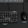 Bluestork Pack Clavier et Souris filaire Media Office Azerty Noir - Compatible Windows - Clavier AZERTY, souris 15 touches 1600 DPI