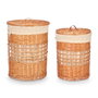 KIPIT Set de 2 paniers de rangement en osier Naturel