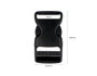 Innspiro Lot de 5 fermetures doubles en plastique noir 25 mm