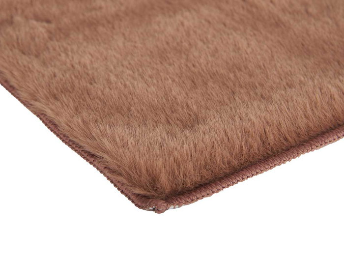 Giftdecor Tapis Poil Court Marron 60x90 cm en Polyester (Set de 6)