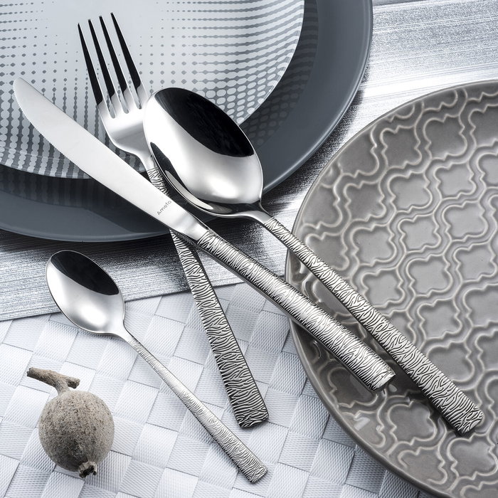 Cuillères à café Amefa Havane Jungle Métal Acier inoxydable Café 12 Unités