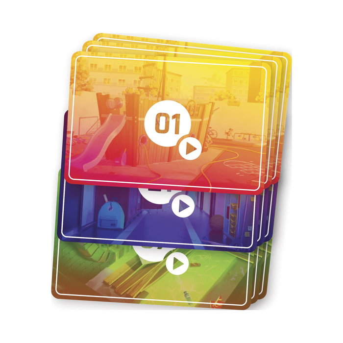 Asmodee FB01ES Flashback Zombie Kidz Jeu de société coopératif d'enquête pour enfants dès 7 ans