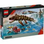 LEGO Jurassic World Le Bateau en Mission et le Mosasaure en Briques